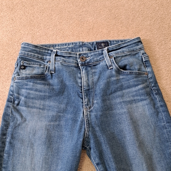 Adriano Goldschmied Jeans Womens 28 Blue Denim The Farrah Skinny Ankle High Rise - Picture 2 of 13